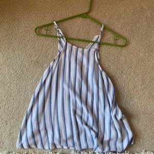 hollister blue-white stripped spaghetti strap